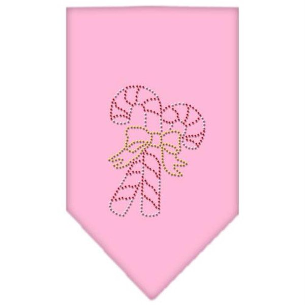 Unconditional Love Candy Canes Rhinestone Bandana Light Pink Small UN813607